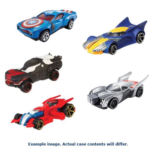 Hot Wheels Marvel Character Cars 1:64 Scale 2015 Wave 5 Case